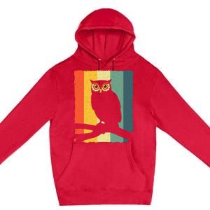 Funny Owls Design For Women Animal Lover Night Owl Premium Pullover Hoodie