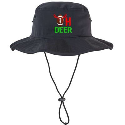 Football Oh Deer Gift Funny Christmas Reindeer Bucket Hat