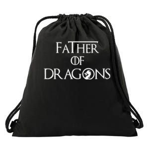 Father Of Dragons Fathers Day Best Gift For Dad Drawstring Bag