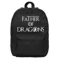 Father Of Dragons Fathers Day Best Gift For Dad 16 in Basic Backpack