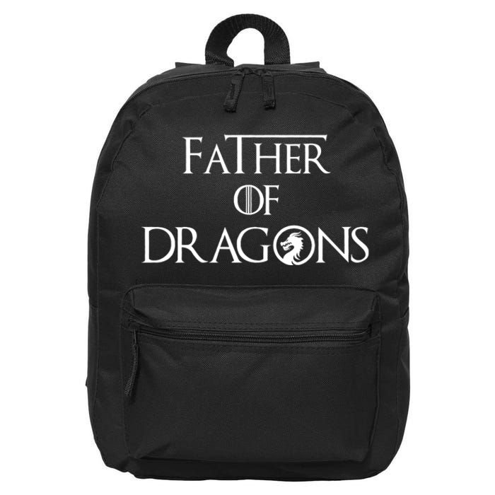 Father Of Dragons Fathers Day Best Gift For Dad 16 in Basic Backpack