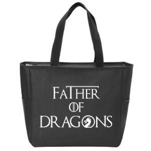 Father Of Dragons Fathers Day Best Gift For Dad Zip Tote Bag