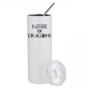 Father Of Dragons Fathers Day Best Gift For Dad Stainless Steel Tumbler