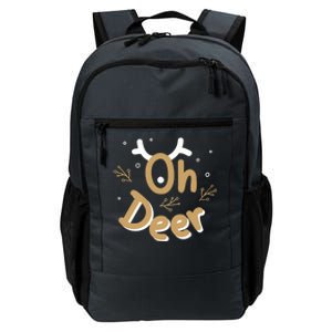 Funny Oh Deer Christmas Deer Xmas Vacation Gift Daily Commute Backpack