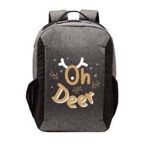 Funny Oh Deer Christmas Deer Xmas Vacation Gift Vector Backpack