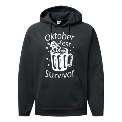 Fun Oktoberfest Design For Oktoberfest Lovers Performance Fleece Hoodie