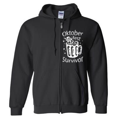 Fun Oktoberfest Design For Oktoberfest Lovers Full Zip Hoodie