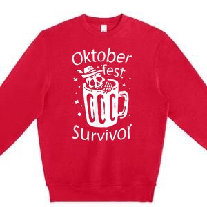 Fun Oktoberfest Design For Oktoberfest Lovers Premium Crewneck Sweatshirt