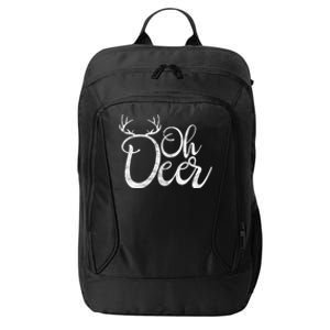 Funny Oh Deer Christmas Deer Xmas Vacation Cute Gift City Backpack