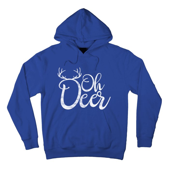 Funny Oh Deer Christmas Deer Xmas Vacation Cute Gift Hoodie