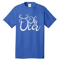 Funny Oh Deer Christmas Deer Xmas Vacation Cute Gift Tall T-Shirt