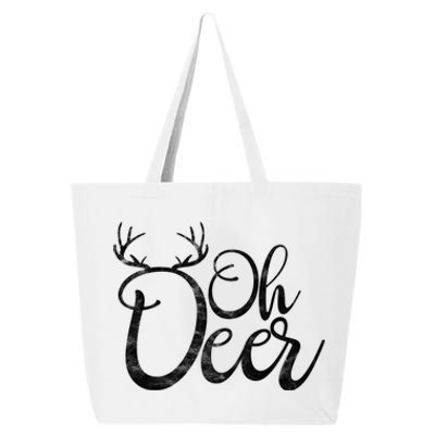 Funny Oh Deer Christmas Deer Xmas Vacation Cute Gift 25L Jumbo Tote