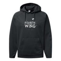 Fly Or Die Fourth Wing Funny Dragon Performance Fleece Hoodie