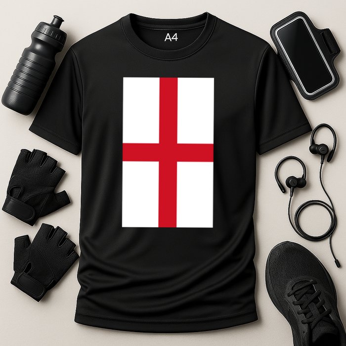 Flag Of England Cooling Performance Crew T-Shirt