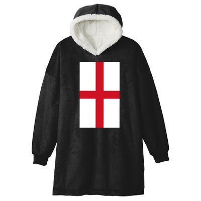 Flag Of England Hooded Wearable Blanket