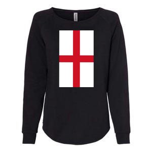 Flag Of England Womens California Wash Sweatshirt