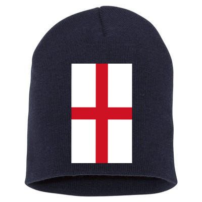 Flag Of England Short Acrylic Beanie