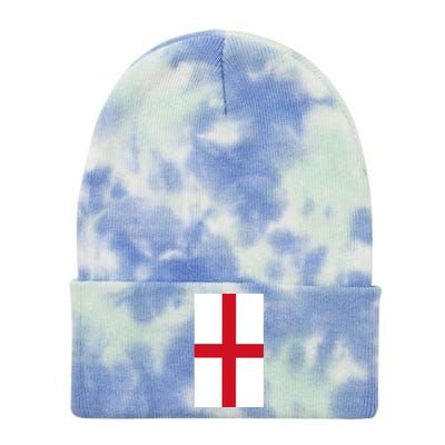 Flag Of England Tie Dye 12in Knit Beanie