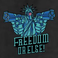 Freedom Or Else Statue Of Liberty Cool Comfort Performance Bucket Hat