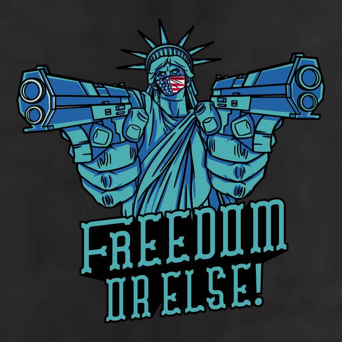 Freedom Or Else Statue Of Liberty Cool Comfort Performance Bucket Hat