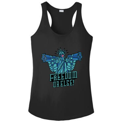 Freedom Or Else Statue Of Liberty Ladies PosiCharge Competitor Racerback Tank