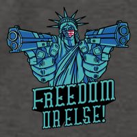 Freedom Or Else Statue Of Liberty Vector Backpack