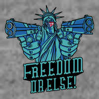 Freedom Or Else Statue Of Liberty Women's V-Neck T-Shirt