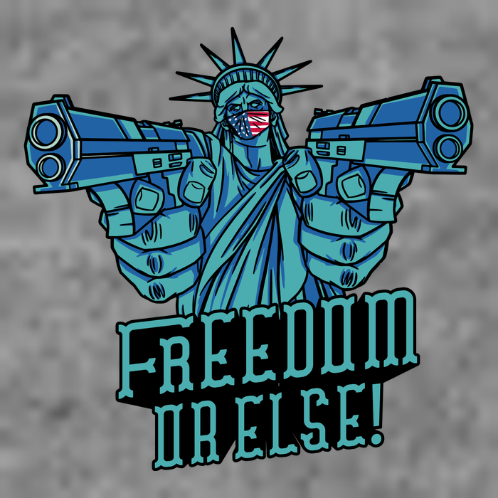 Freedom Or Else Statue Of Liberty Women's V-Neck T-Shirt