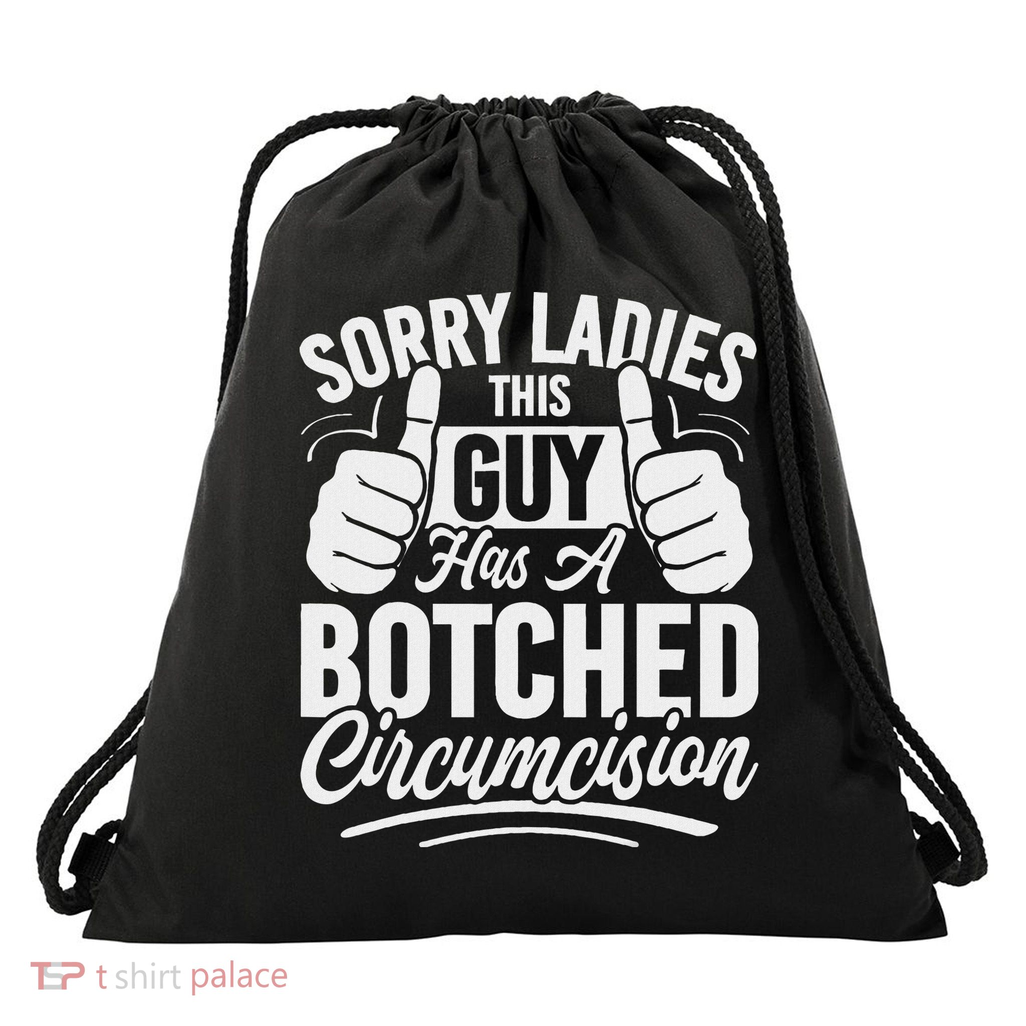 Funny Offensive Embarrassing Inappropriate Meme Drawstring Bag
