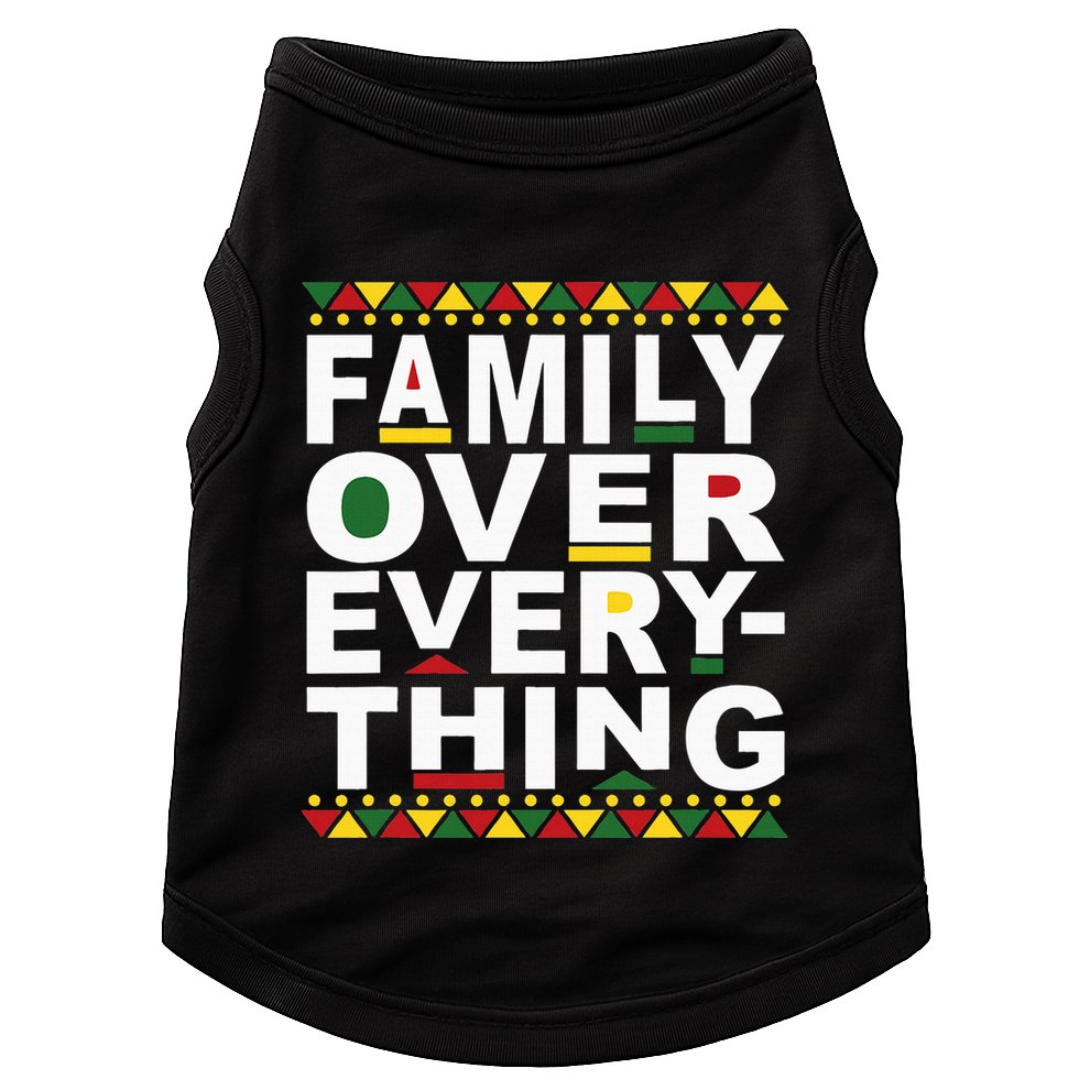 Family Over Everything Matching Reunion Family Picture Doggie Tank