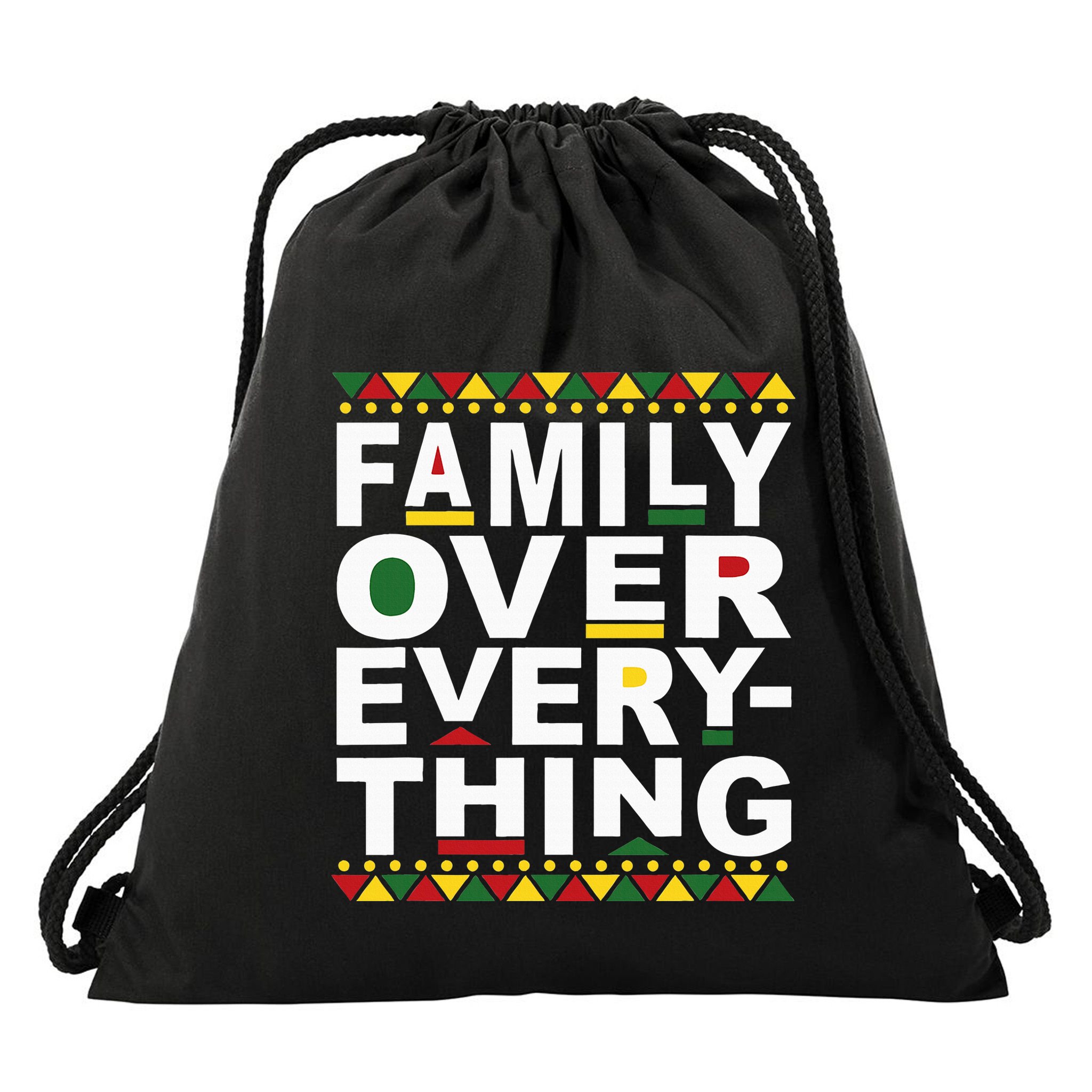 Family Over Everything Matching Reunion Family Picture Drawstring Bag