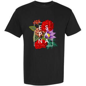 Flowers Of EspañA Spain Word Art Spanish Pride Garment-Dyed Heavyweight T-Shirt