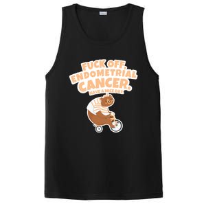 Fuck Off Endometrial Cancer Bear Gift PosiCharge Competitor Tank