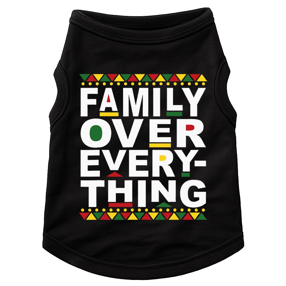Family Over Everything Matching Reunion Family Picture Doggie Tank