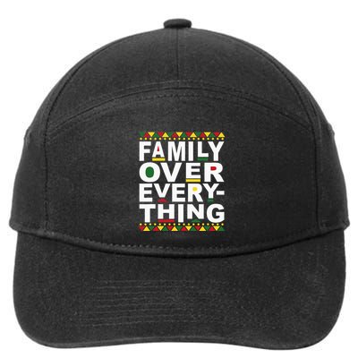 Family Over Everything Matching Reunion Family Picture 7-Panel Snapback Hat