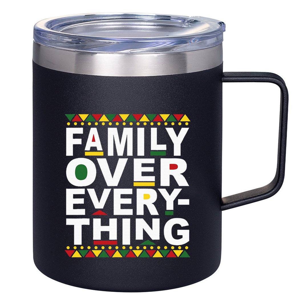 Family Over Everything Matching Reunion Family Picture 12oz Stainless Steel Coffee Mug