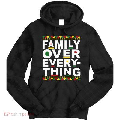 Family Over Everything Matching Reunion Family Picture Tie Dye Hoodie