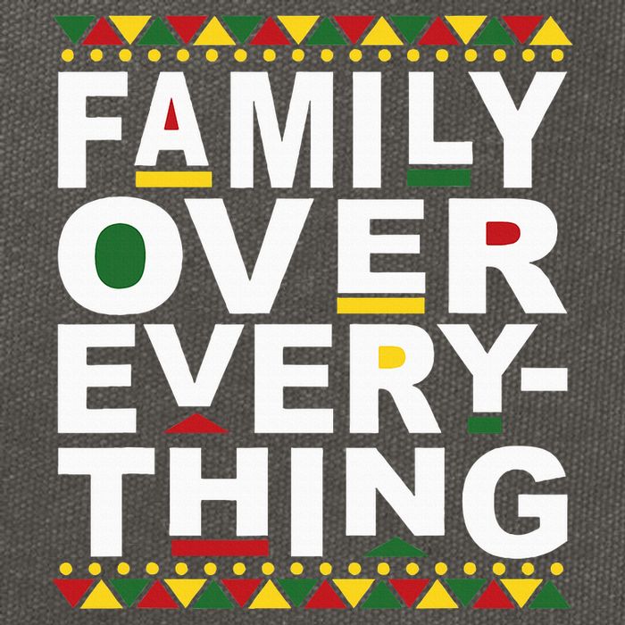 Family Over Everything Matching Reunion Family Picture Cotton Canvas Backpack