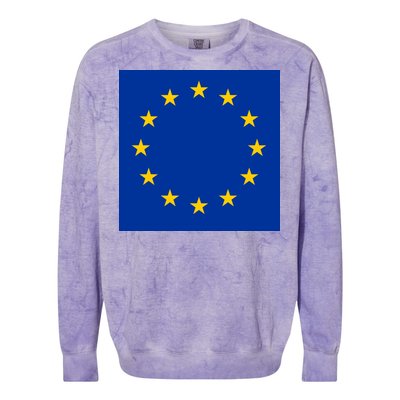 Flag Of Europe Colorblast Crewneck Sweatshirt