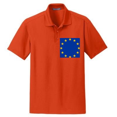 Flag Of Europe Dry Zone Grid Polo