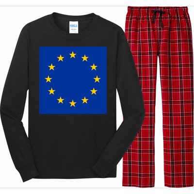 Flag Of Europe Long Sleeve Pajama Set