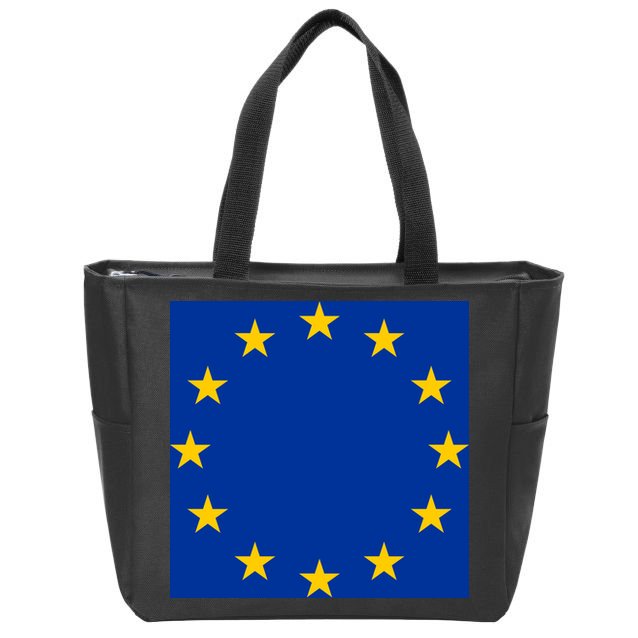 Flag Of Europe Zip Tote Bag
