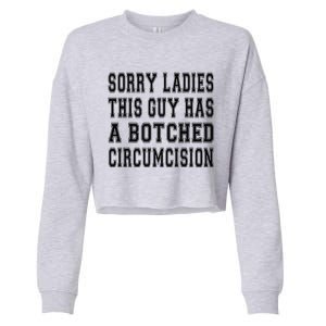 Funny Offensive Embarrassing Inappropriate Meme Adult Humor Cropped Pullover Crew