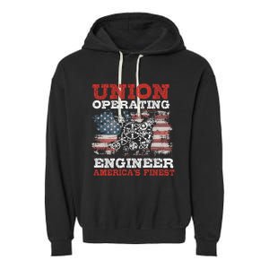 Funny Operating Engineers Gift Garment-Dyed Fleece Hoodie