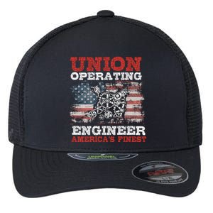 Funny Operating Engineers Gift Flexfit Unipanel Trucker Cap