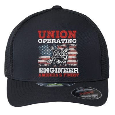 Funny Operating Engineers Gift Flexfit Unipanel Trucker Cap