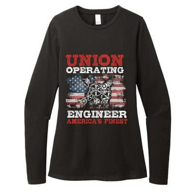 Funny Operating Engineers Gift Womens CVC Long Sleeve Shirt