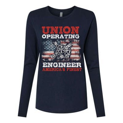 Funny Operating Engineers Gift Womens Cotton Relaxed Long Sleeve T-Shirt