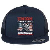 Funny Operating Engineers Gift Flat Bill Trucker Hat