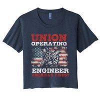 Funny Operating Engineers Gift Women's Crop Top Tee